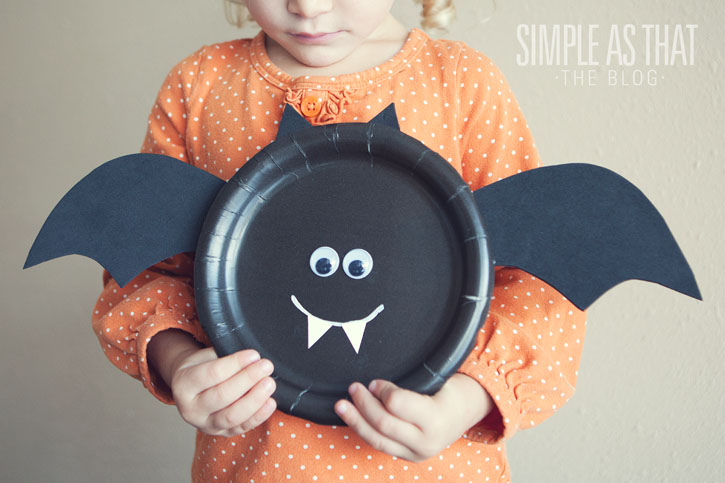 Easy halloween crafts with paper plates